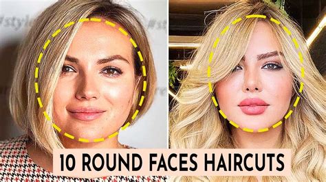 haircuts that flatter round faces.